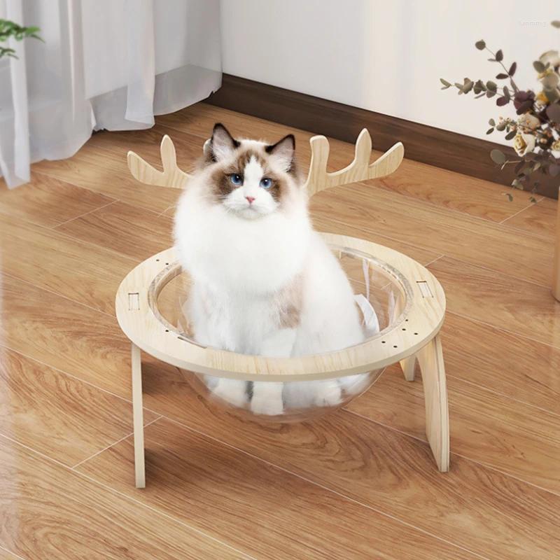 Dog Toys & Chews Cat House Indoor With Scratcher Corner Activity Wooden Towers Multiple Hamocks Original Shees