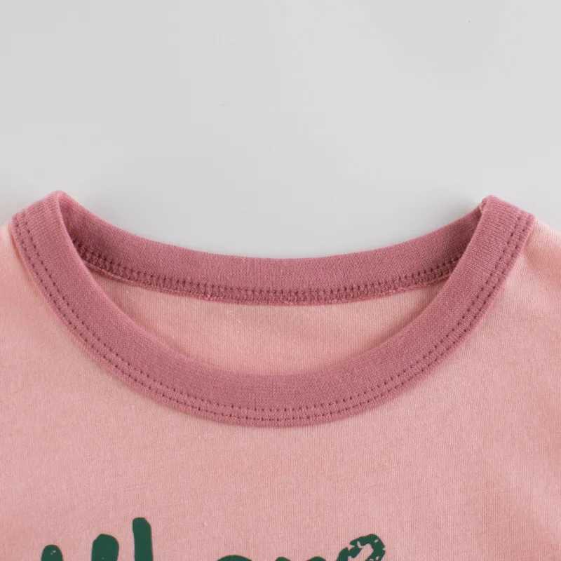 T-shirts 2-8T Cotton Kid Girls Tshirt Toddler Kid Baby Girls Clothes Short Sleeve Cartoon T Shirt Cute Sweet Infant Top Summer Tee OutfitL24729