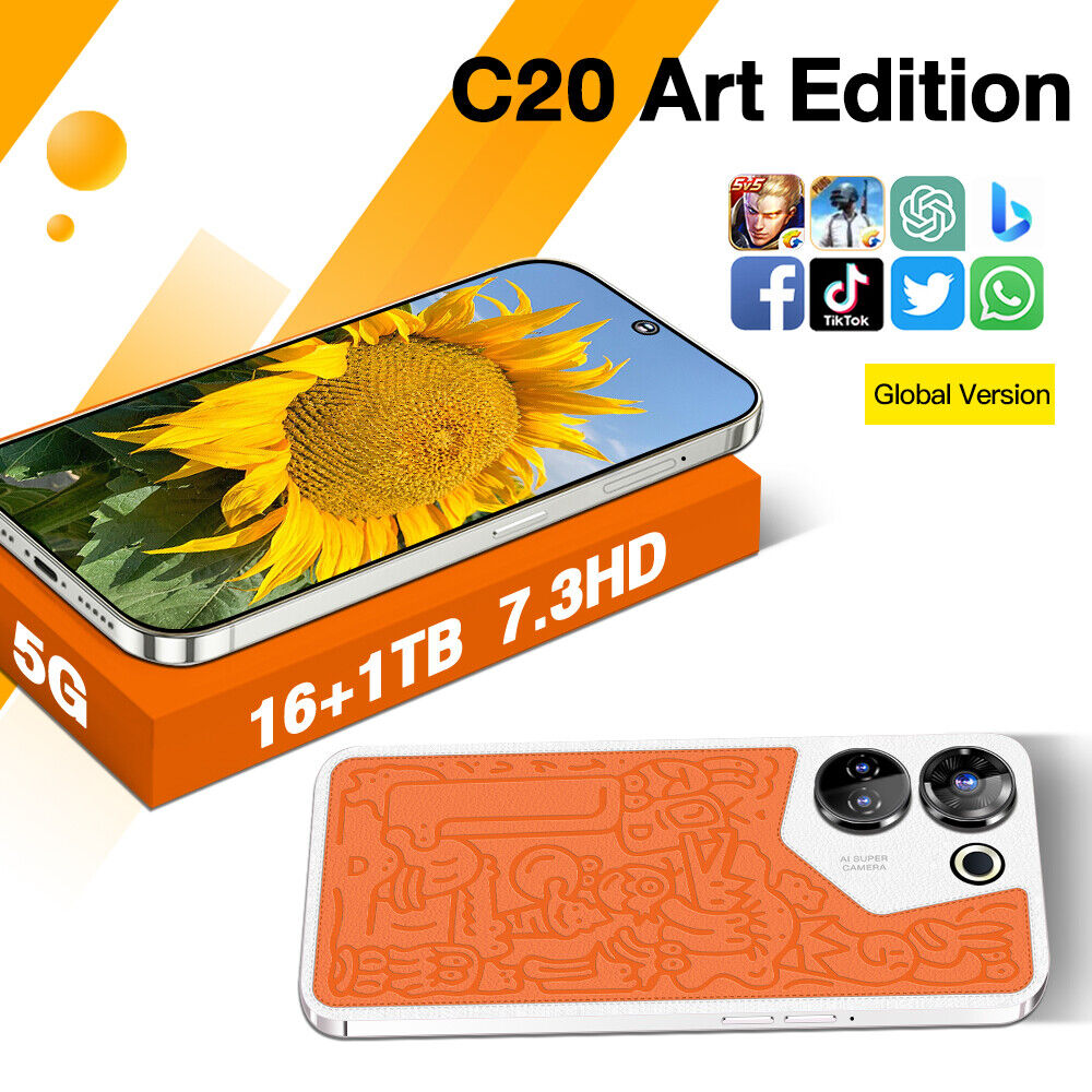 C20 Art Edition Smartphone déverrouillé 7.3 