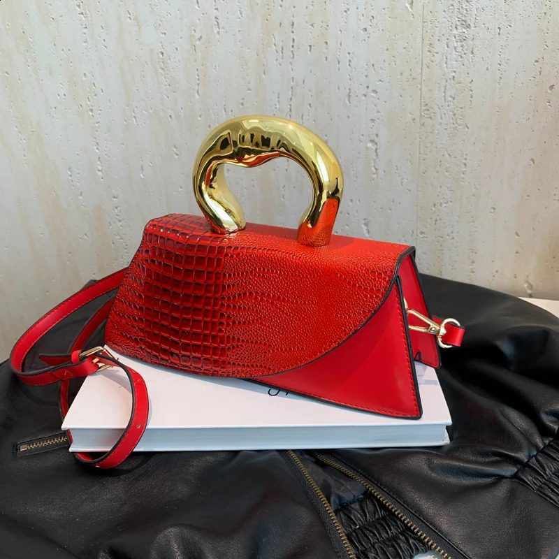 Solid Alligator PU Shoulder and Crossbody Bags Personality Style High Quality Hand Bags for Women 2024 Fashion 240729