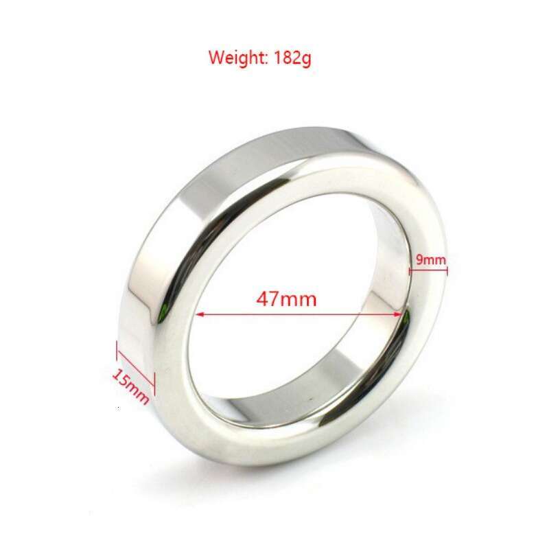 Stainless Steel Penis Weight Ring Heavy Duty Cockring Male Sex Toy Men Delaying Ejaculation Didck Testicle Scrotum Masturbator