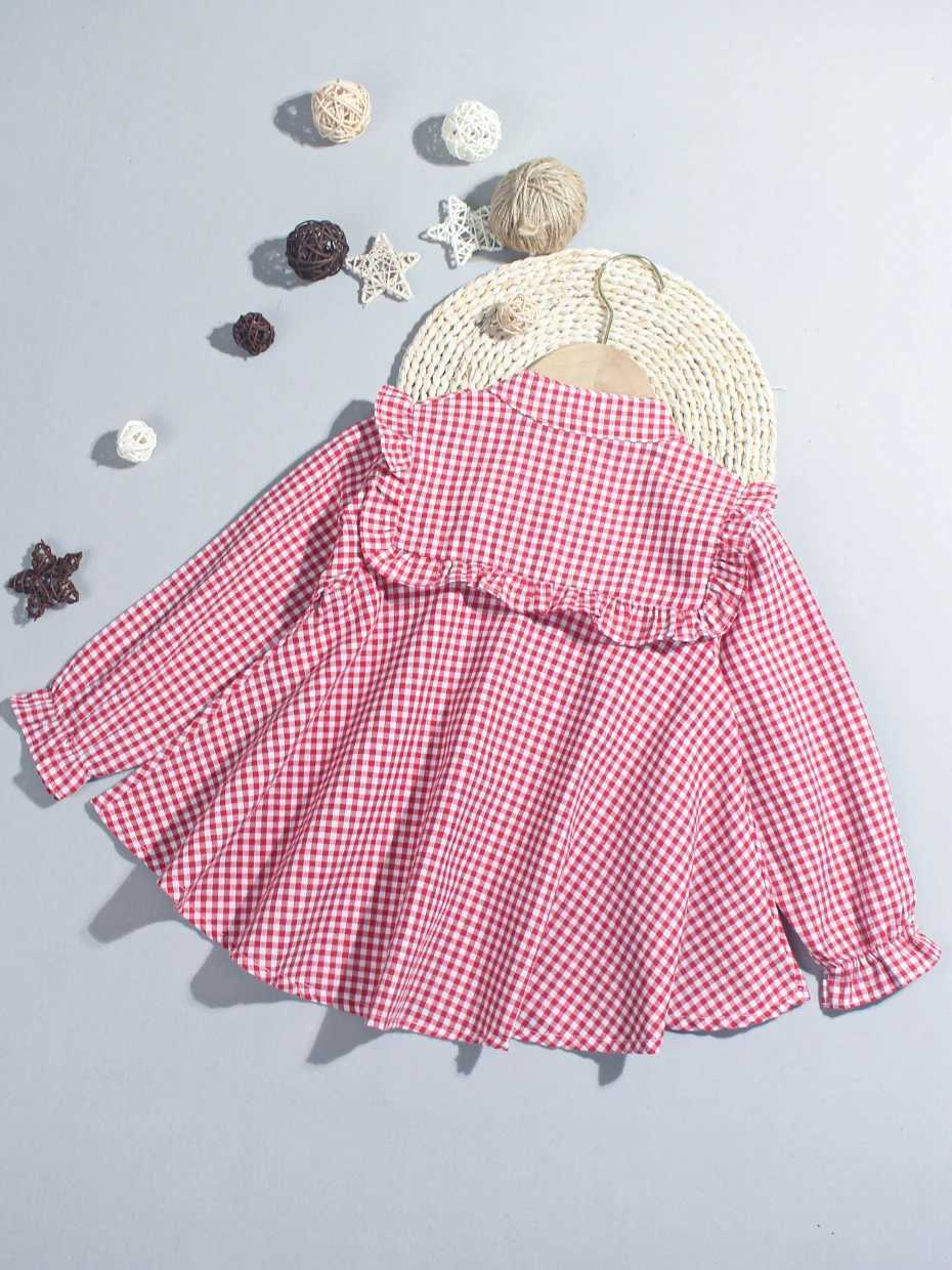 Girls shirt plain weave girls shirt casual style girls shirt spring autumn girls clothingW240729