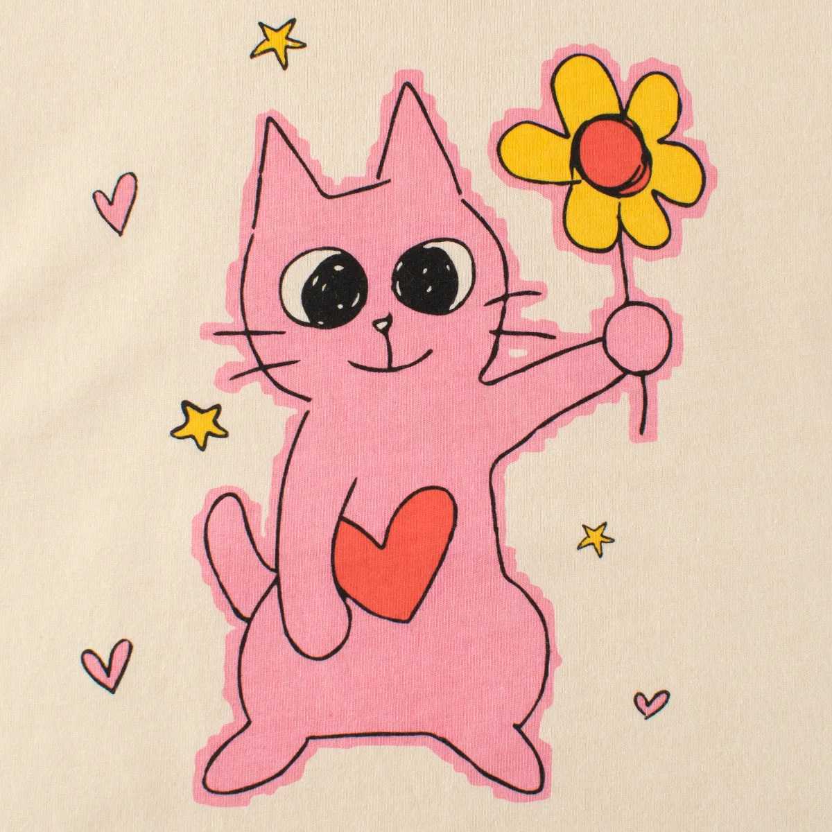 T-shirts 1-9T Toddler Kid Tshirt Baby Girl Summer Clothes Infant Cotton T Shirt Short Sleeve Cat Print Basic Top Childrens Tee OutfitL24729