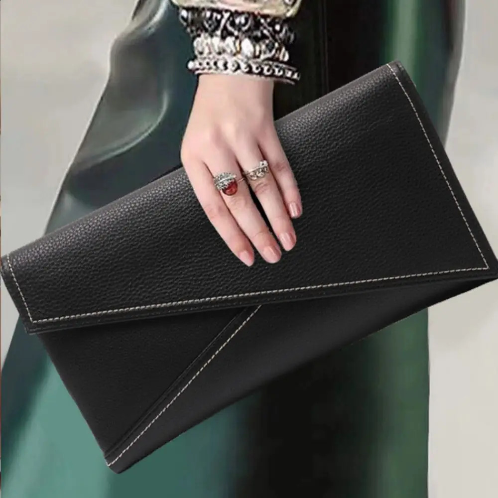Womens Fashion Retro Handbag Minimalist PU Soft Leather One Shoulder Crossbody Bag 240729