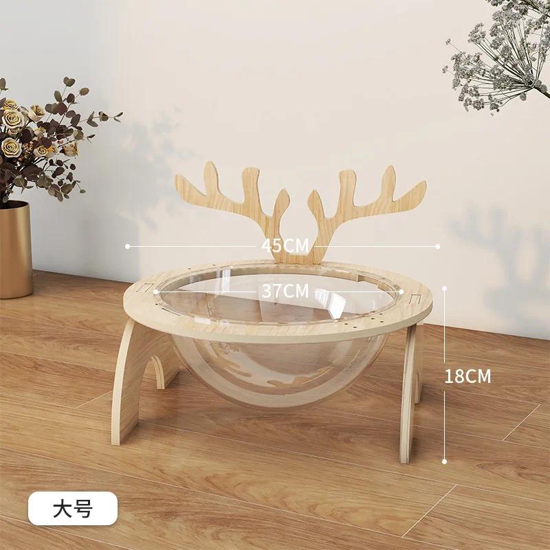 Dog Toys & Chews Cat House Indoor With Scratcher Corner Activity Wooden Towers Multiple Hamocks Original Shees