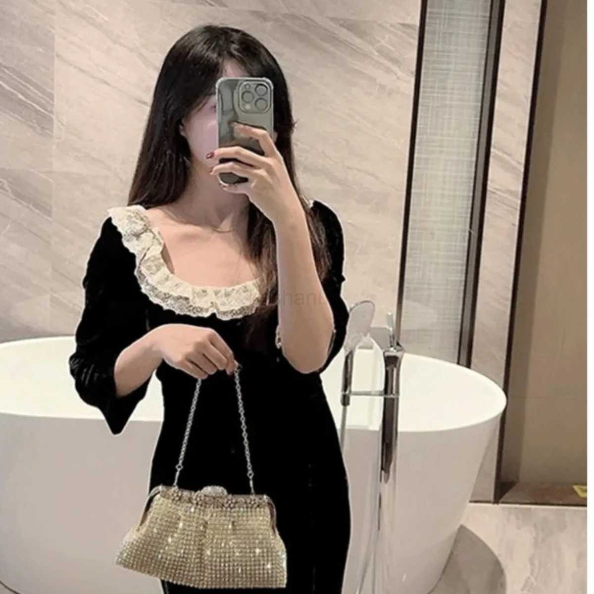 Women Luxury Rhinestone Evening Clutch Bag Detachable Chain Wedding Purse Prom Banquet Handbag Female Elegant Party Shoulder BagXJ240729