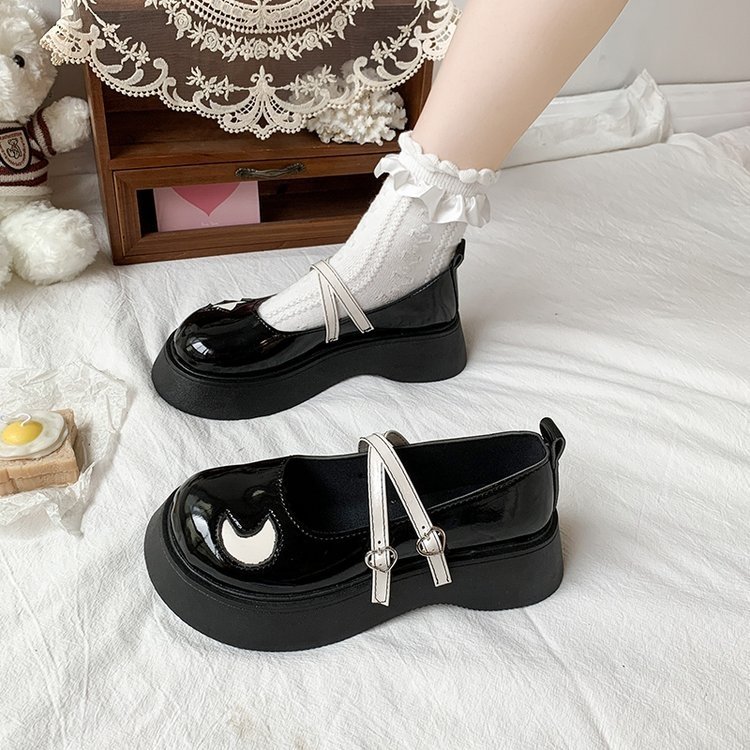 Autumn new buckle star loafers, sweet and cool style Mary Jane shoes