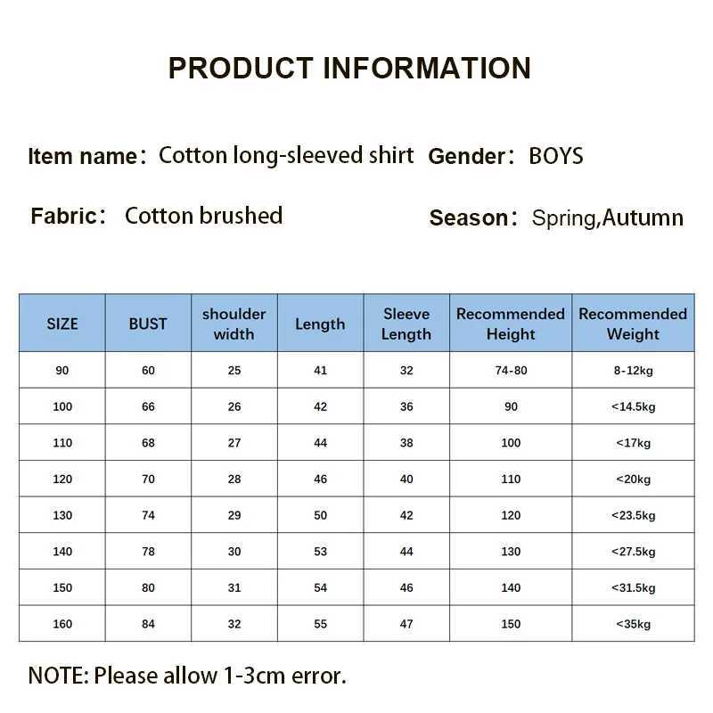 Childrens boy collar plain shirt long sleeved childrens clothing toddler boy shirt baby plaid shirt girls school shirt 2021W240729
