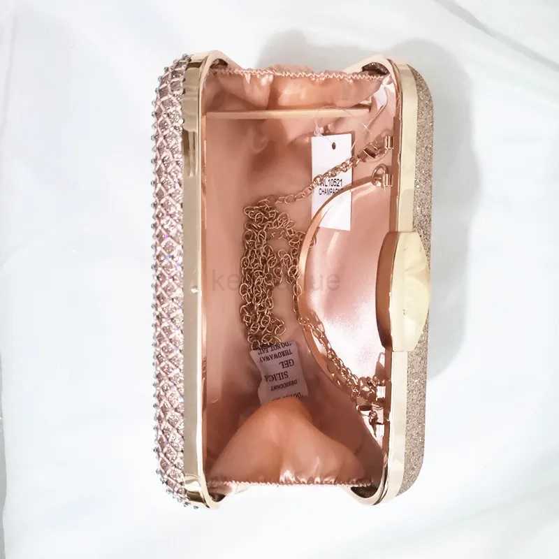 Luxurious gorgeous colored Diamond Ladies Clutch Bag Glitter Fashion Haute Couture Dinner Party Wedding Ladies handbagXJ240729