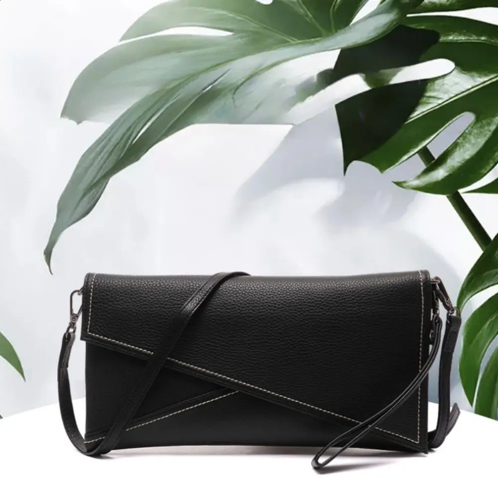 Womens Fashion Retro Handbag Minimalist PU Soft Leather One Shoulder Crossbody Bag 240729
