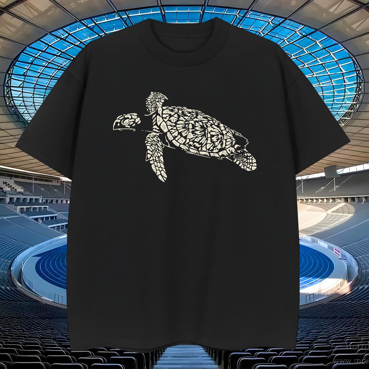 Classic Men Tees 230g Cotton High Street Hip Hop tortoise Anime Breathable Short Sleeve Designer Fashion Men T Shirts Polos