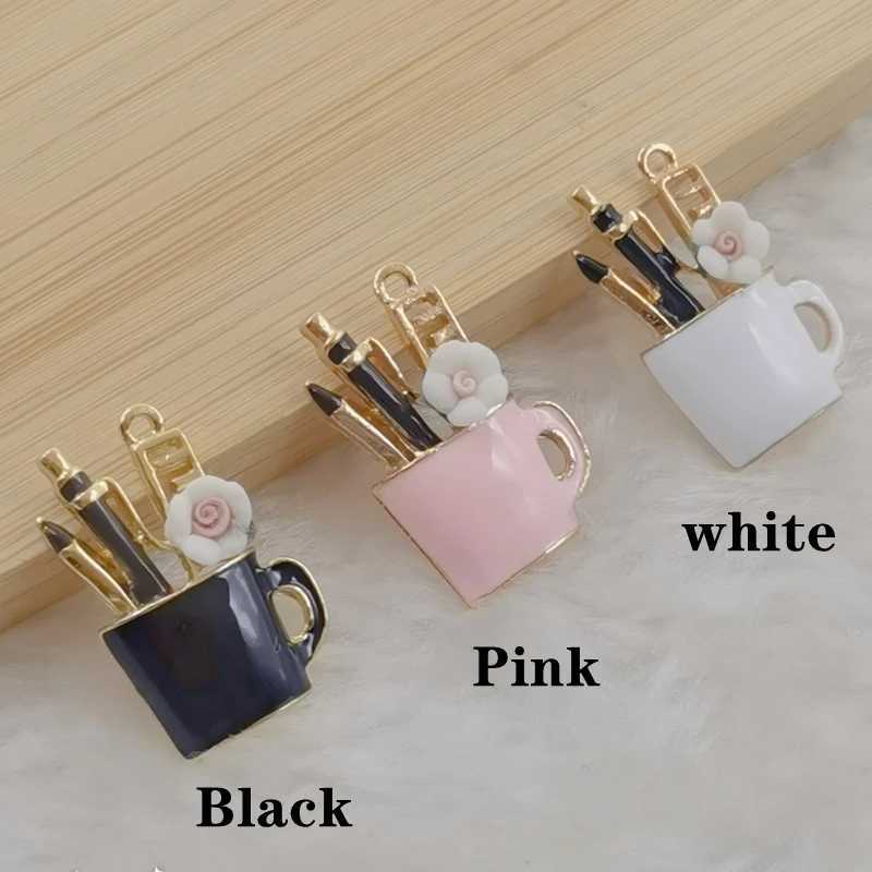 Gift for teachers with Spanish printed handmade glass convex circular keychain DIY keychainL240729