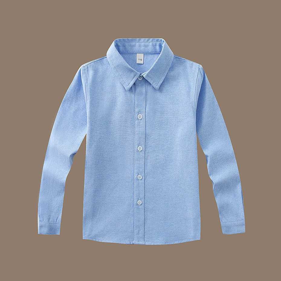 Boys Shirt Solid Color Boys Shirt Casual Style Shirt Boys Spring and Autumn Clothing Boys 6 8 10 12 14W240729
