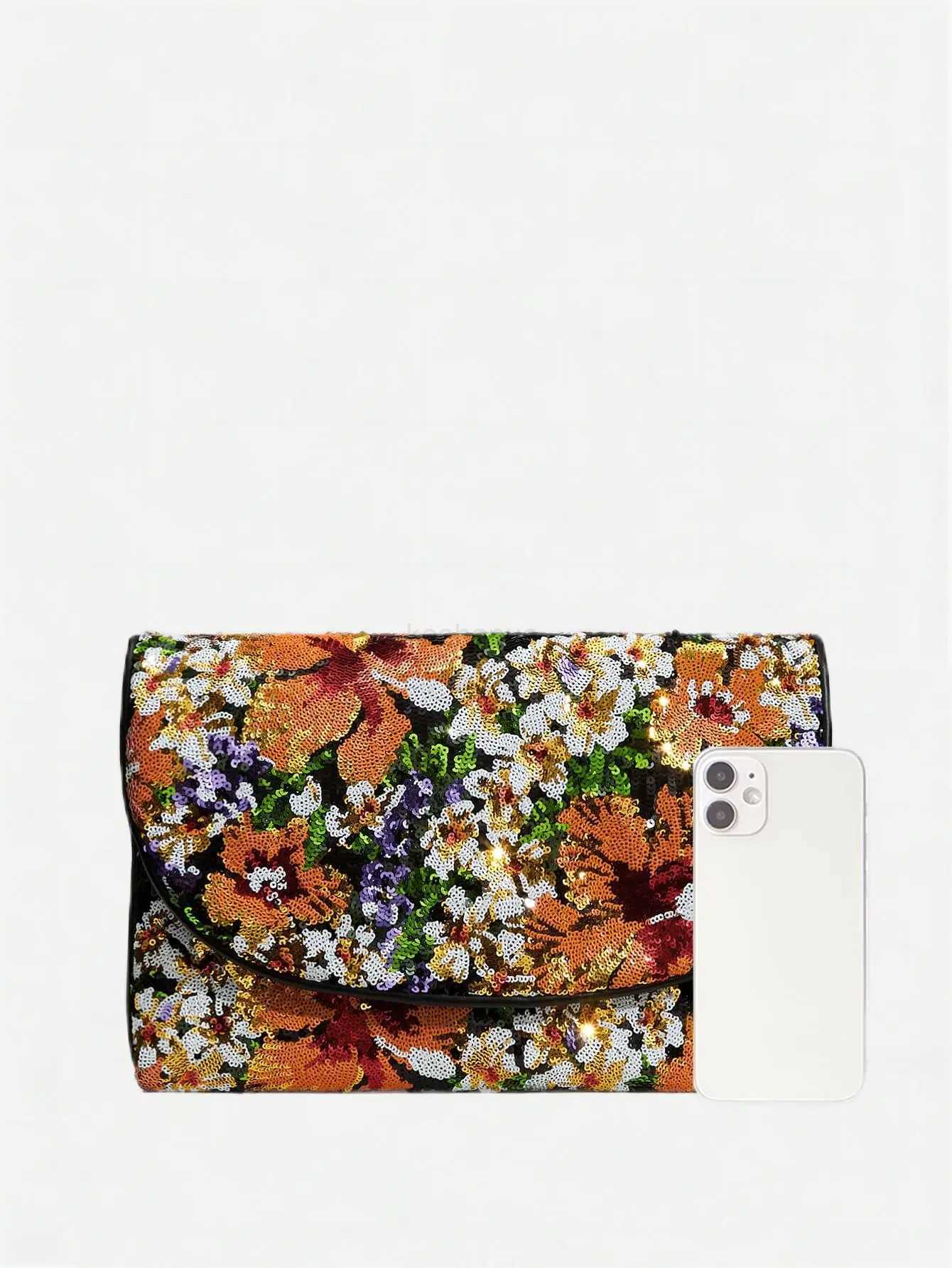 Ladies flip bag with beads and random patterns perfect for weddings dinners parties and datesXJ240729