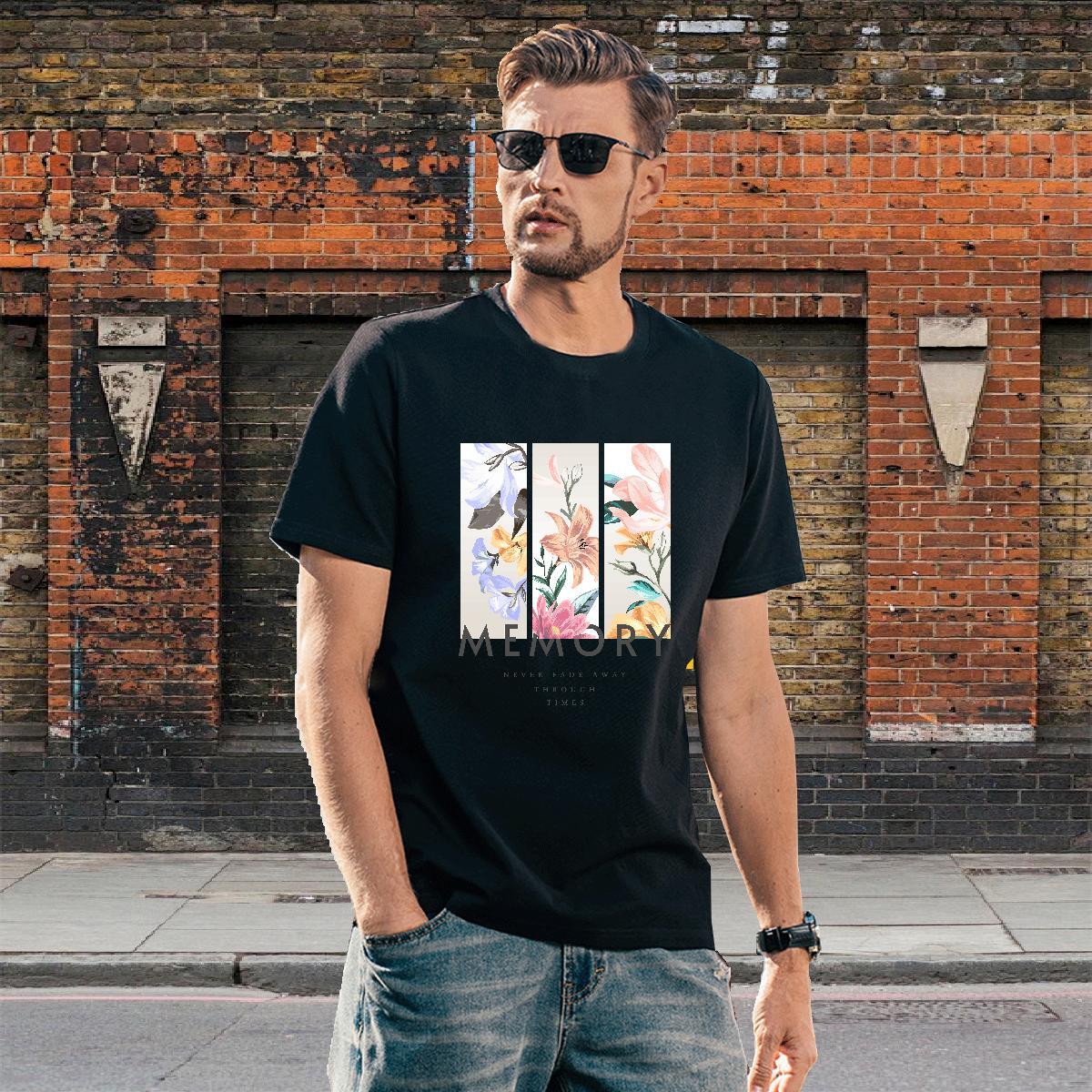 Cool Tshirts 230g 100% Cotton Home Outdoor letter Custom Print Plus Size Breathable Short Sleeve 2024 Designer Man T Shirts Tee Shirt