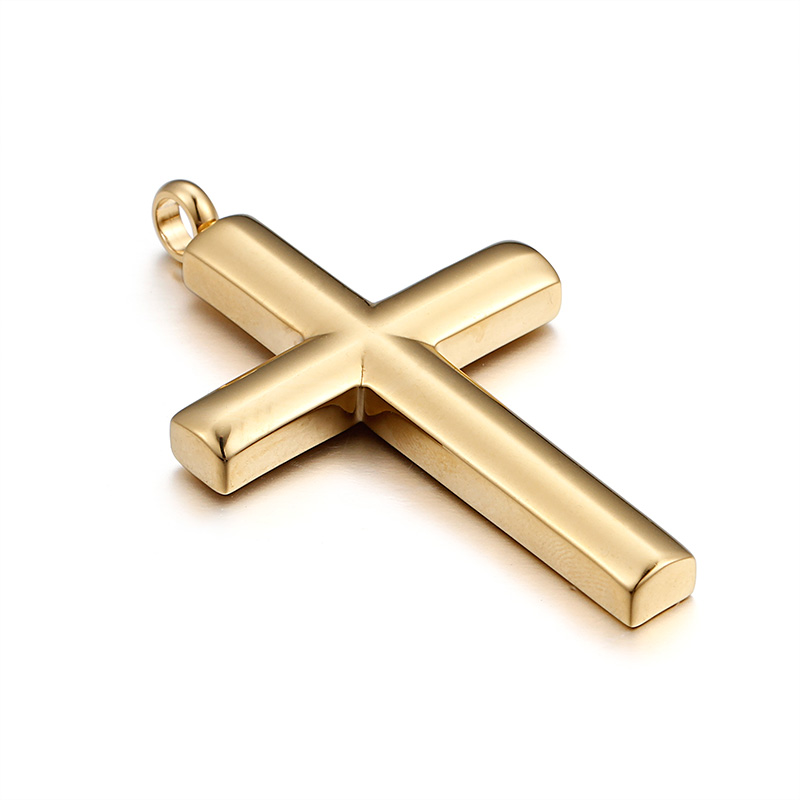 Classic Cross Pendants Necklace Jewelry Stainless Steel Gold Plated Men Women Lover Gift Religious Jewelry