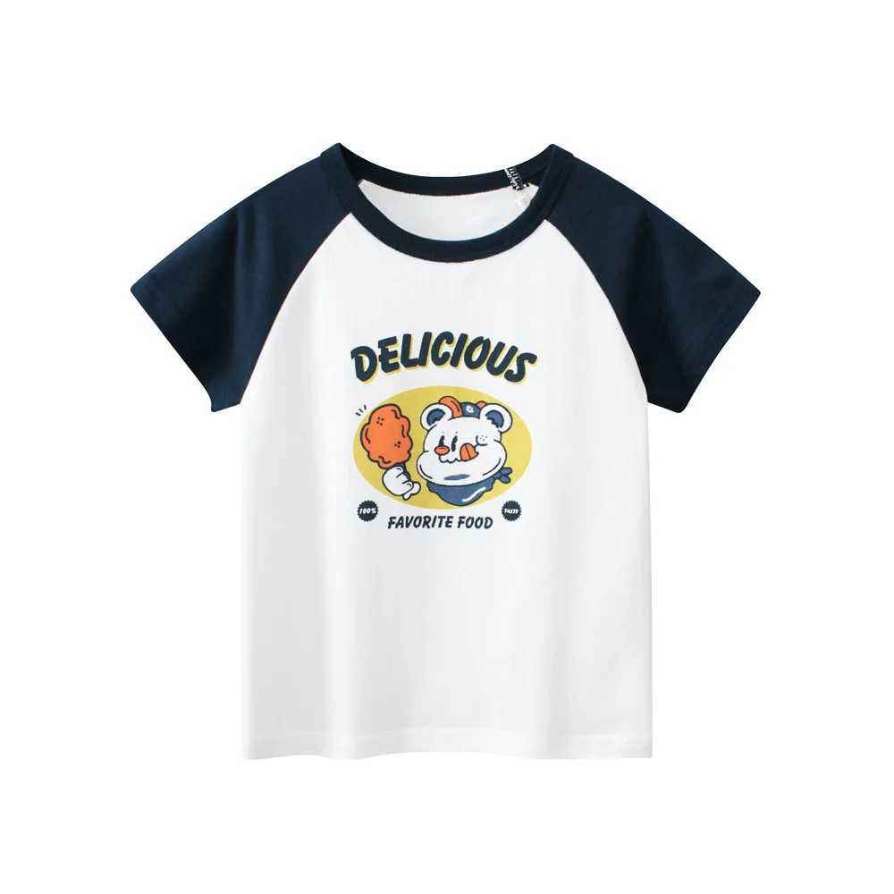 T-shirts 1-9T Cotton Kid Tshirt Toddler Kid Baby Boy Girl Clothes Summer Casual Basic Tee Top Loose Infant T Shirt OutfitL24729