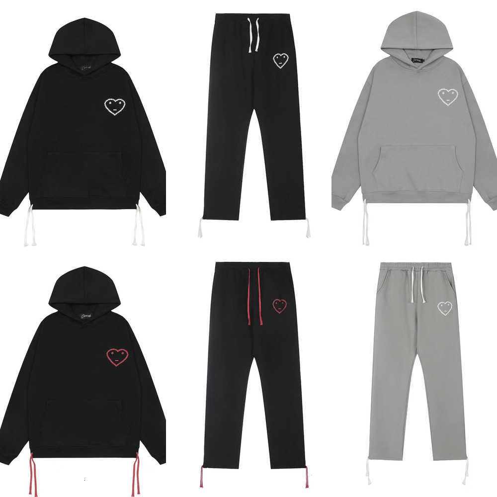 CARSICKO mens hoodieDesigner Sweatshirts Pullover Hooded Tracksuit Jogging High Street Carsicko Love Print Loose Casual Suit with Hoodie Pants Sports Set qu