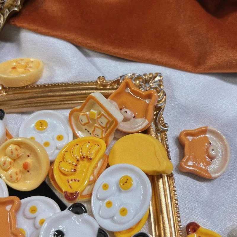 Cute Poached Egg Cheese Pendant Funny Keychain Kawaii Cartoon Simulated Food Key Chain Childrens Key Chains Schoolbag PendantL240729