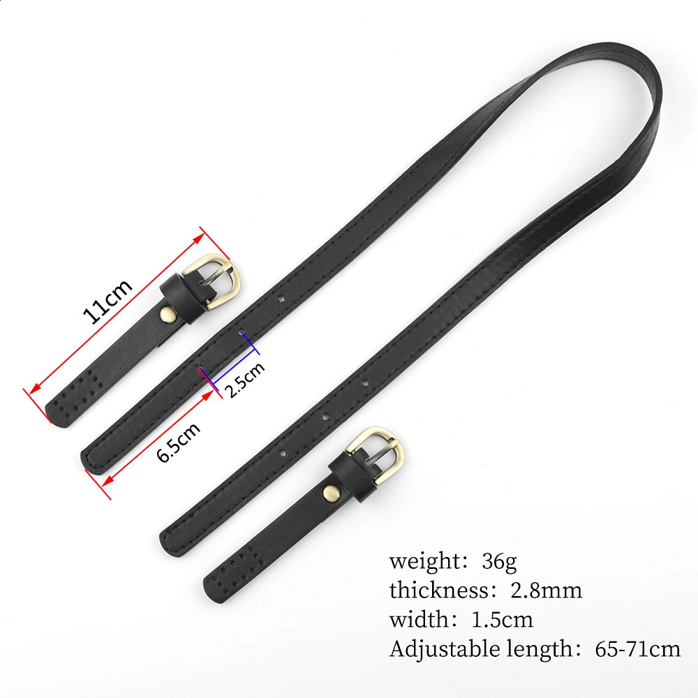 Leather bag handle adjustable bag strap detachable shoulder bag handle womens bag accessories 241015