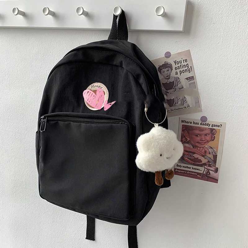 Cute Plush White Cloud Pendant Keychain Girl Bag Accessories Kawaii Pendant Doll Couple Key RingL240729