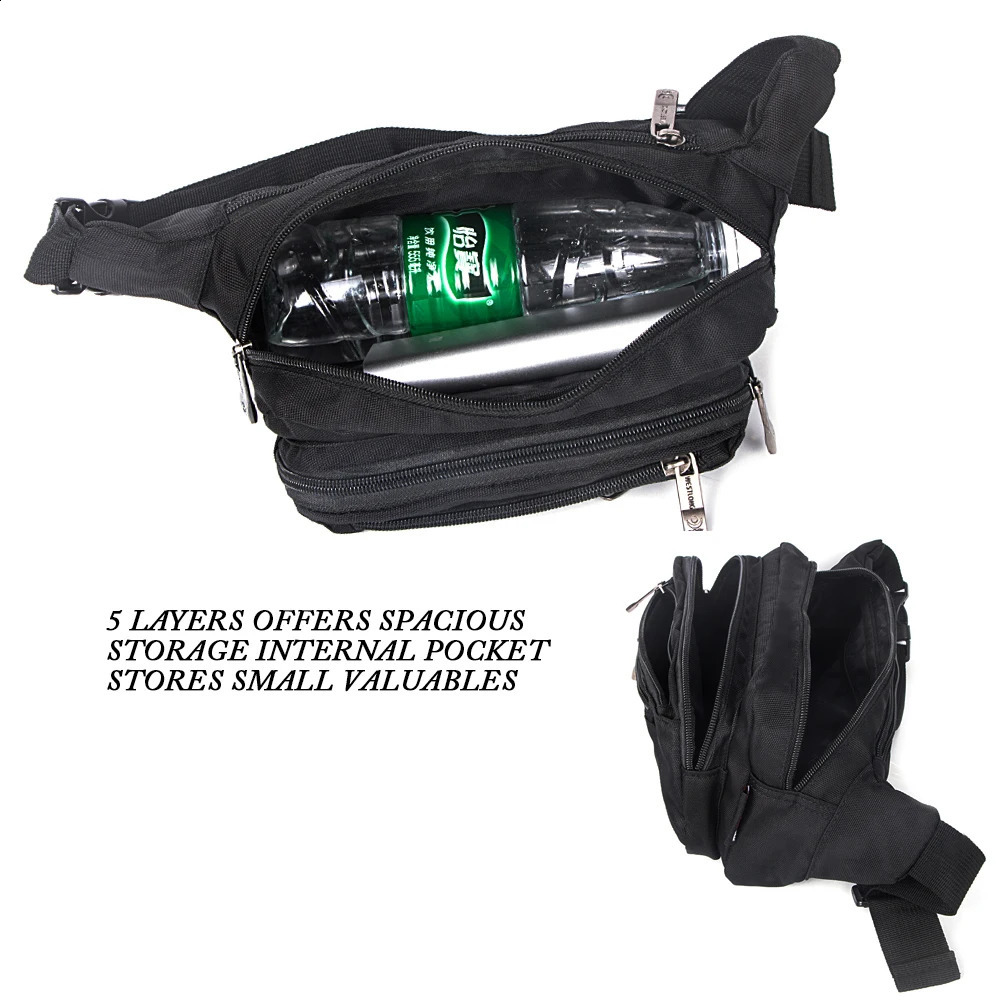 Fashion Waist Pack Casual Functional Men Waterproof Fanny Women Belt Bum Male Phone Wallet Pouch Bags Unisex 3935 240729
