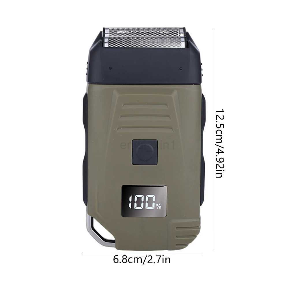 Men Facial Stubble Shaver Powerful Bald Head Shaving Machine USB Charging Waterproof Professional ToolY240729