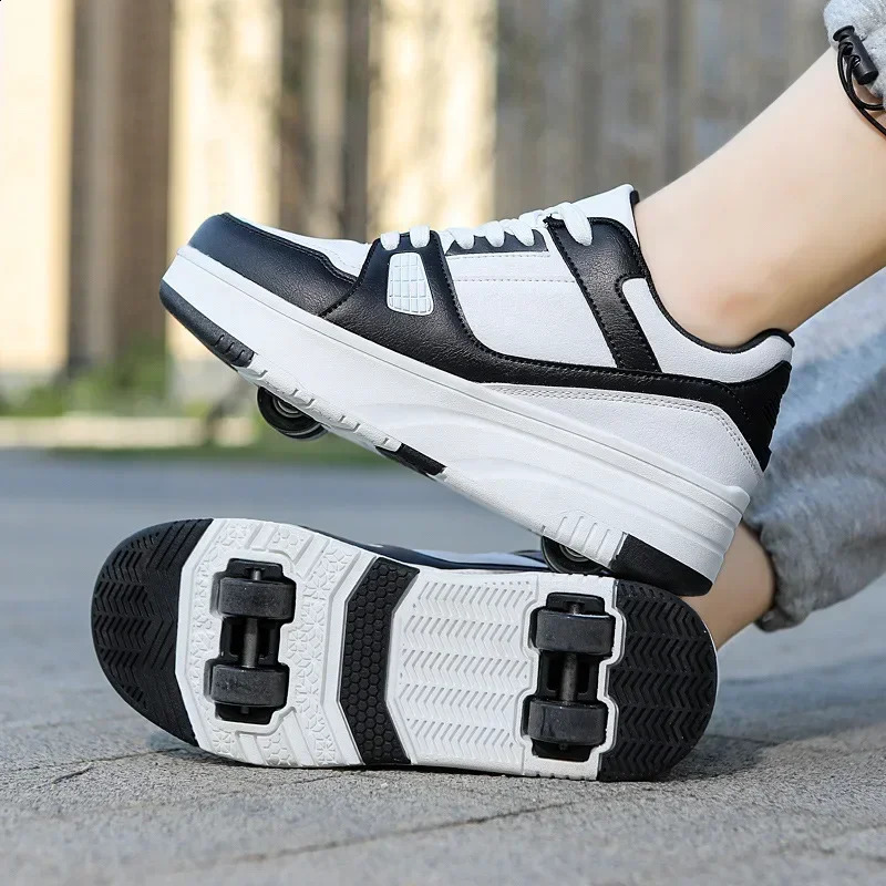 Fashion Roller Skate Shoes Kids Children Casual Sports Toy Gift Games Boys 4 Wheels Sneakers Girls Boots Ultra Light Rollerskate 240723