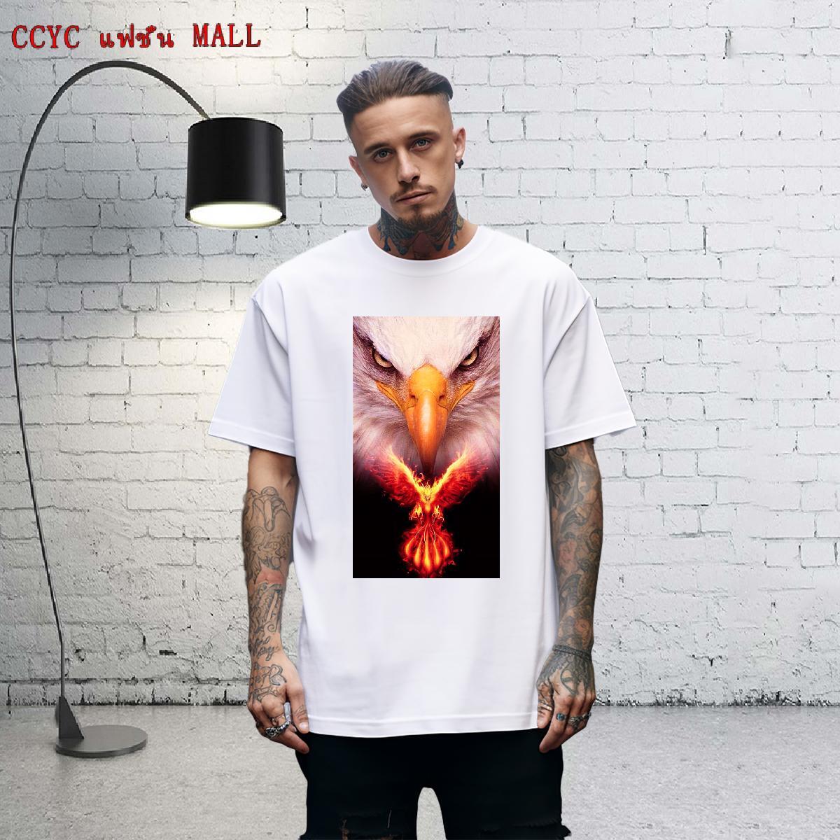 Brand Men Tees 230g 100% Cotton Street eagle DIY Logo Oversized O Neck Short Sleeves Custom Man T Shirts Top Tees