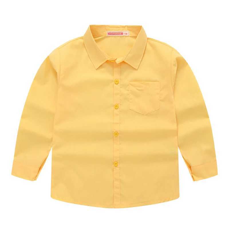 4 5 6 7 8 9 10 Year Old Boys Shirt Solid Color Cotton Fashion Thin Style Long Sleeve Spring Jacket Birthday Gift Childrens ClothingW240729