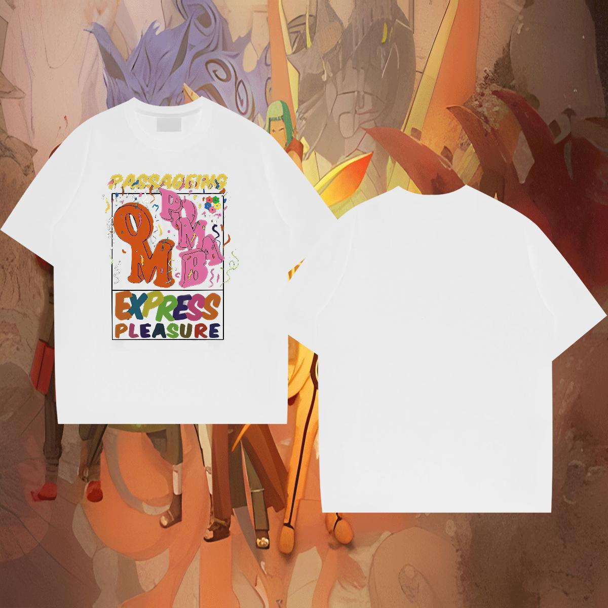 Cool Couples T Shirts 100% Cotton 230g Anime Printing Street letter Custom Printed Breathable Short Sleeve Free Shipping Men T Shirts Tees
