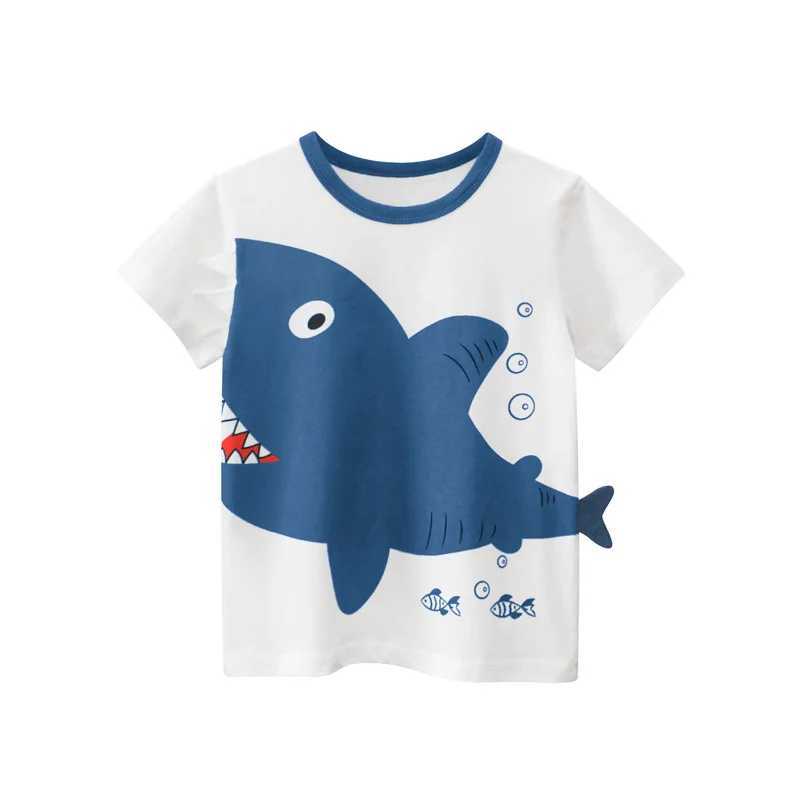 T-shirts 2-8T Cotton Boys T Shirt Cotton Kid Tshirt Summer Toddler Clothes Short Sleeve Infant Top Casual Childrens Tee OutfitsL24729