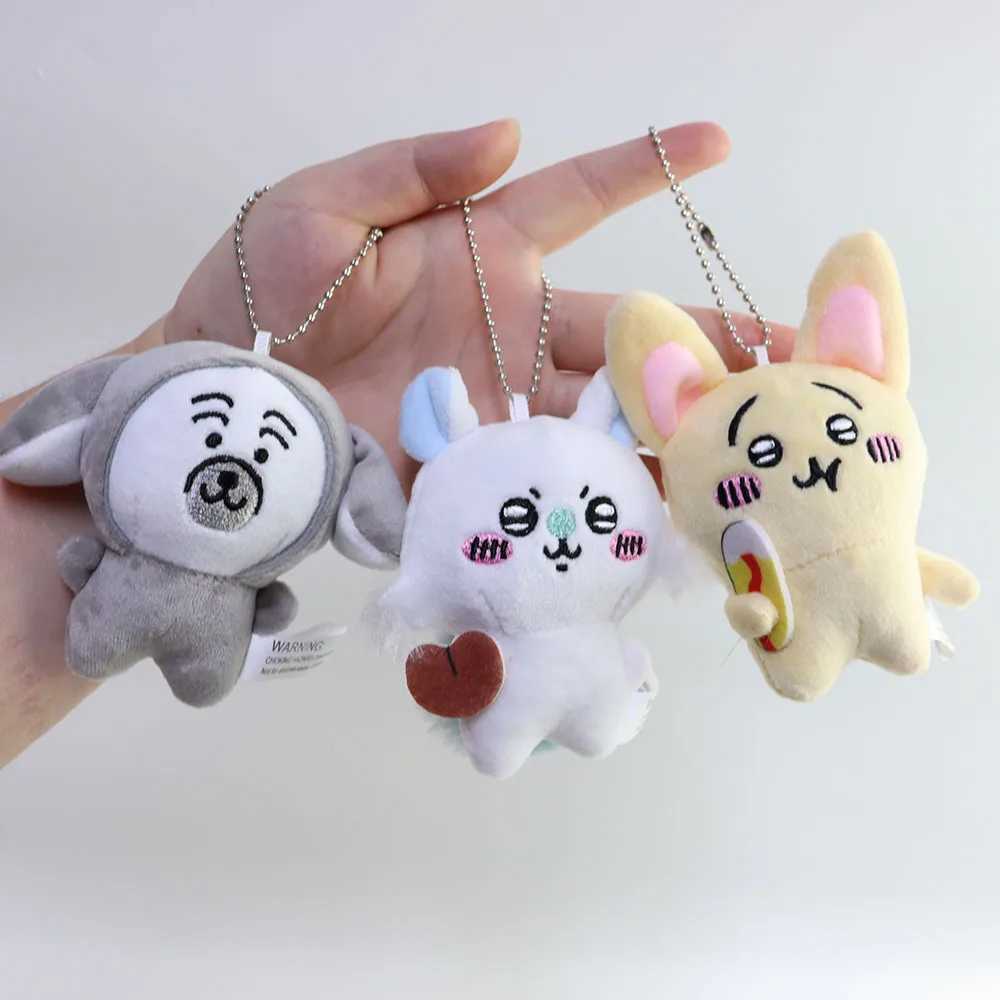 Self Mocking Bear Pendant Chiikawa Chii Kohachi Usaki Bag Hanging Adorn Cute Keychain DollL240729