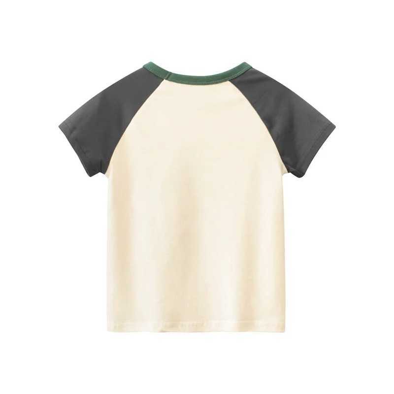 T-shirts 1-9T Cotton Boys T Shirt Toddler Kid Tshirt Baby Boys Girls Clothes Summer Basic Top Crocodile Print Infant Tee Childrens OutfitL24729