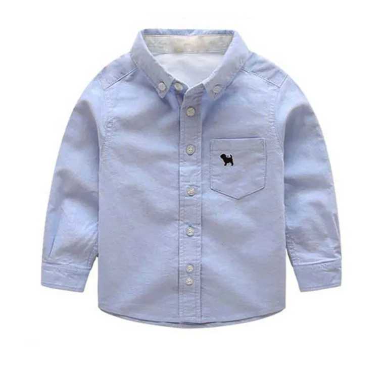 Hot selling 1 childrens boy shirt pure cotton childrens shirt 2-11 year old clothing baby boy birthday gift childrens clothingW240729