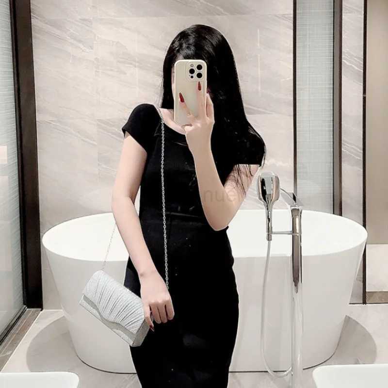 Luxury Glitter Golden Pleated Womens Evening Bags Silver Wedding Party Shoulder Crossbody Bags Ladies Clutch High-end HandbagsXJ240729