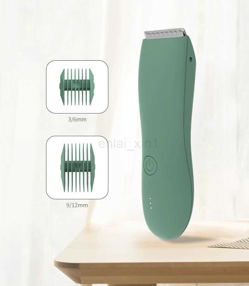 Body Hair Trimmer Shaver for Men Ball Trimmer for Groin Pubic Replaceable Ceramic Blade Groomer Electric Razor Waterproof ClippeY240729