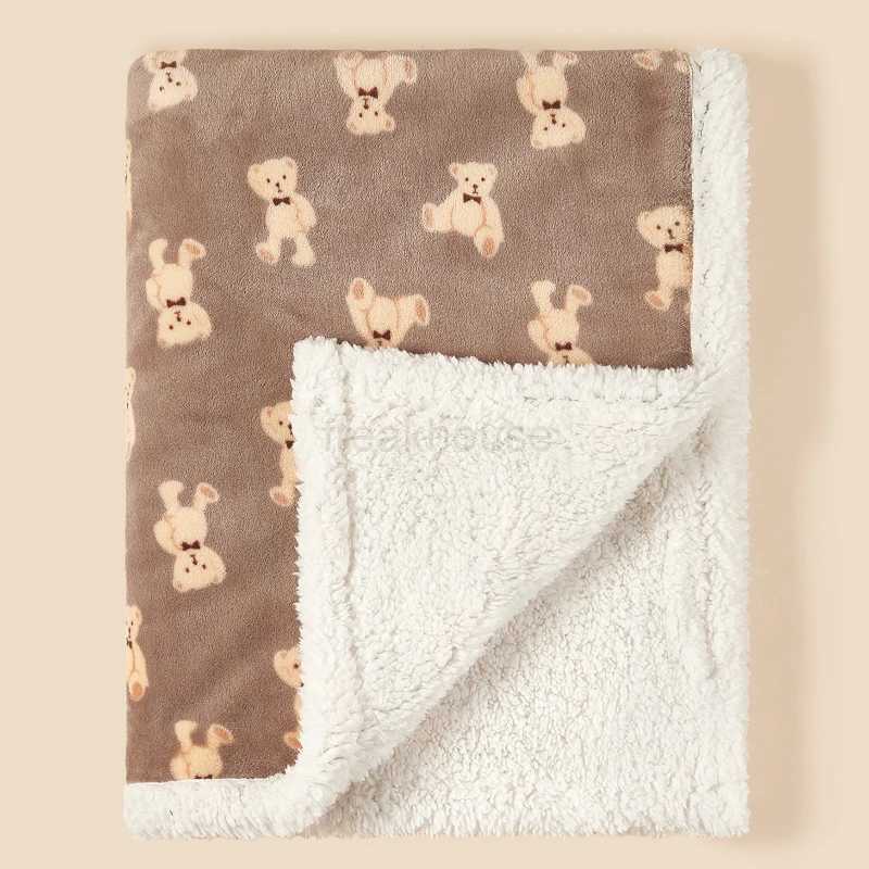 Winter Baby Blanket Fleece Warm Quilt for Newborn Bedding Baby Swaddle Wrap Flannel Lamb Soft Baby Stroller Blanket Manta BebeCL240729