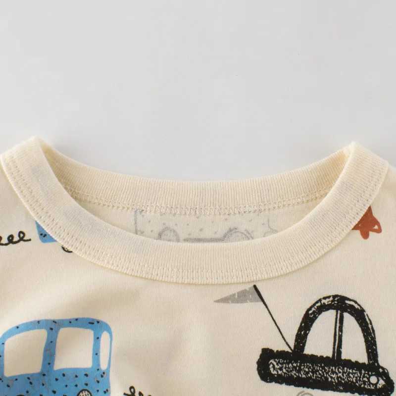 T-shirts 2-8T Cotton Boys T Shirt Toddler Kid Clothes Summer Top Car Print Infant Tee Shirt Cute Sweet Children tshirt OutfitsL24729