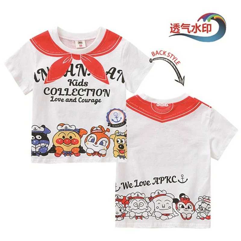 T-shirts New Cartoon Anpanman Kids T Shirt For Summer Children Baby Boy Girl Short Sleeve T-Shirts Cotton Clothes Toddler Tops Tees ShirtL24729