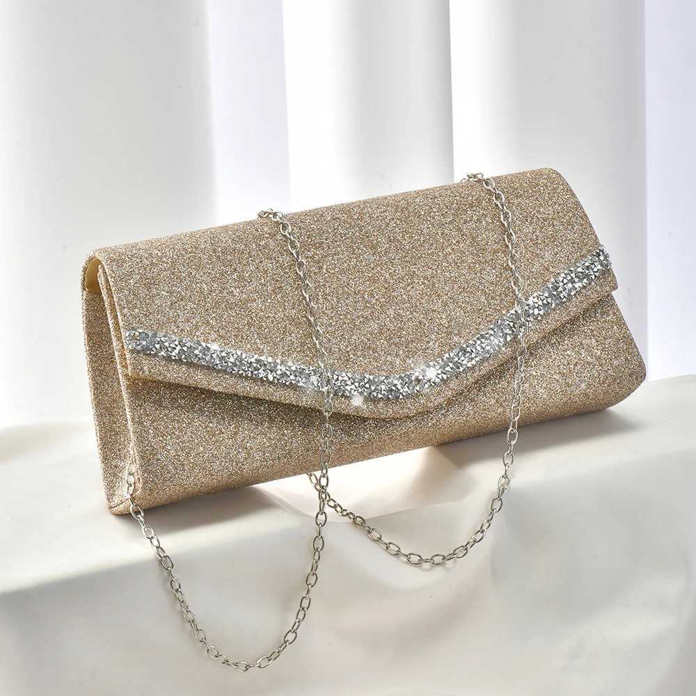 The latest Luxe Sparkling Diamond Evening Bag Socialite Party Dinner Wedding Ladies clutch bagXJ240729