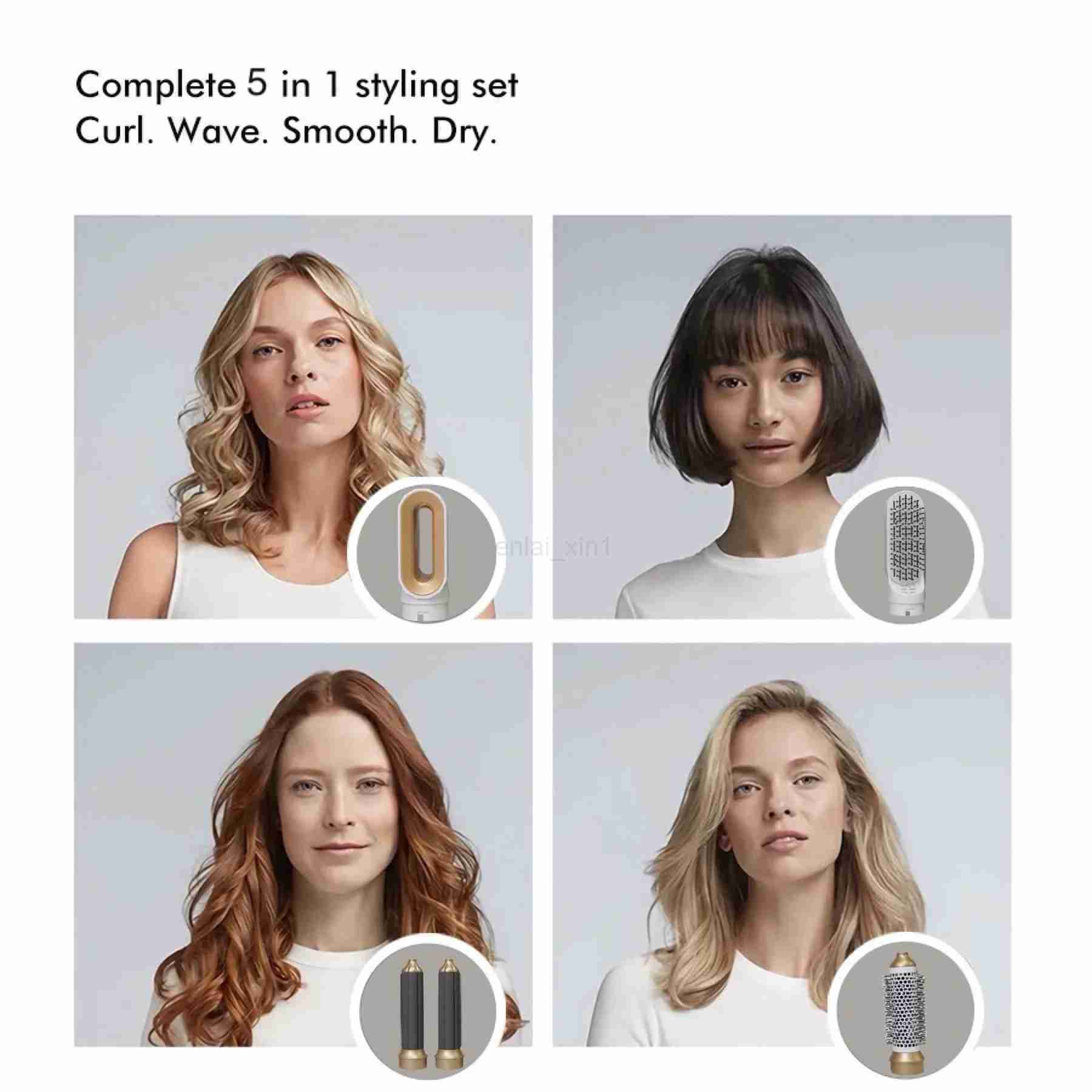 5 in1 Hair Dryer For Hair With Curling Iron Hair Straightener With Hair Brush Hairdryer For Hair Dryer Hair Multi StylerY240729