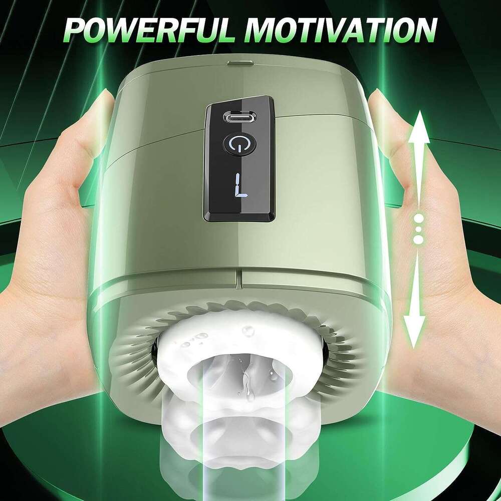 LCD Automatic Male Masturbator Telescopic Rotation Vagina Masturbation Adults Sex Toys for Men Piston Open-ended Mastubators Cup