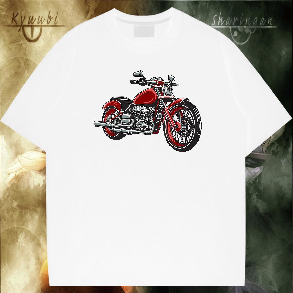 Soft Men Tees 230g Cotton Summer Casual Motorcycle Custom Big Size O-Neck Short Sleeve Free Shipping T shirt Top Tees