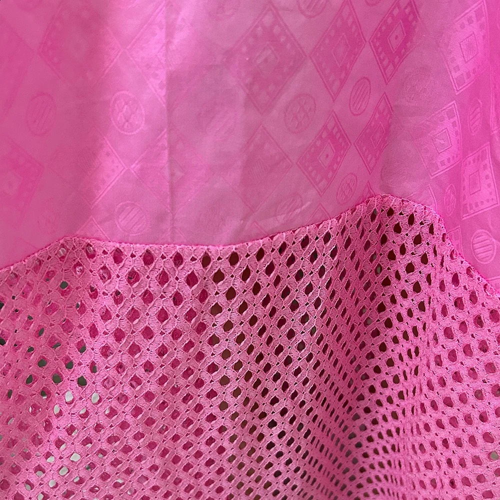 Bazin Dresses For Women African Traditional Evening Gown Swiss Voile Lace Clothing Wedding Basin Riche Cloth Robe With Scarf 240722