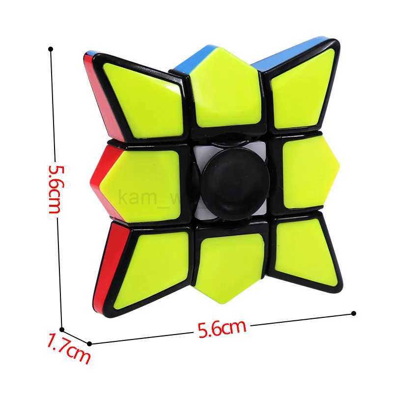 Cube Fidget Spinner Fingertip Gyro Fidget Sensory Stress Relief Fingertip Toy Antistress Hand Spinner Desk Adult Gyroscope ToysM240729