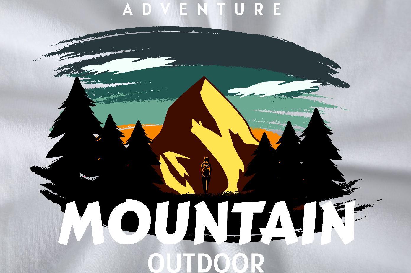 Cool Design Men Clothes T-Shirt 230g Pure Cotton Street Casual mountains White Plus Size Breathable Short Sleeve DIY Customized Men T Shirts Tshirts