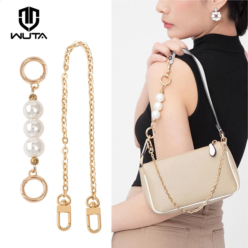 WUTA Bag Chain Extender for Bags Strap Extension Purse Pearl Chain Underarm Diagonal Handbag Belt Bag Accessories 240729