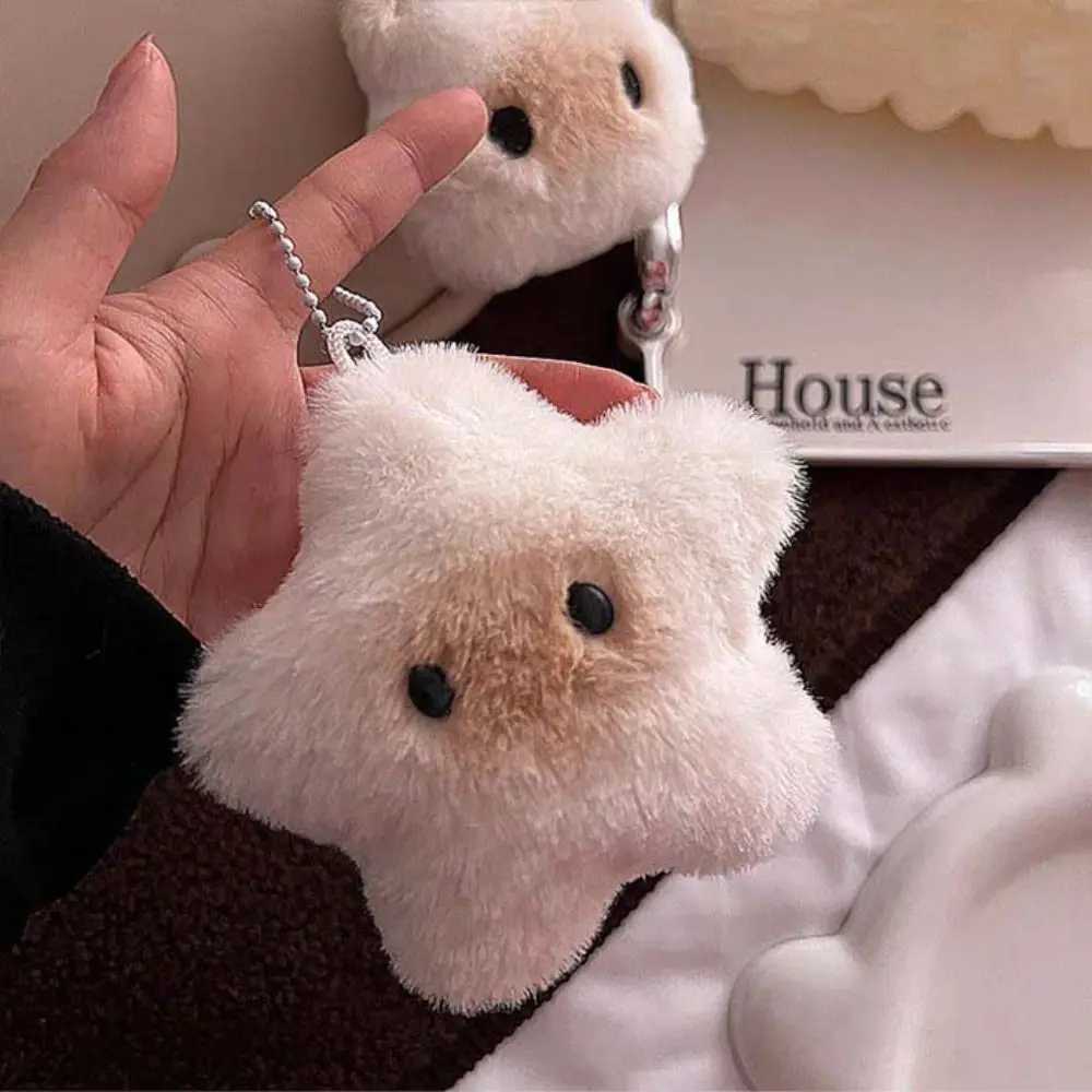 1PC Cute Star Creativity Backpack Keychains Capybara Animal Holiday Gift For Girlfriend Plush Stuffed Doll Keyring Couples GiftL240729