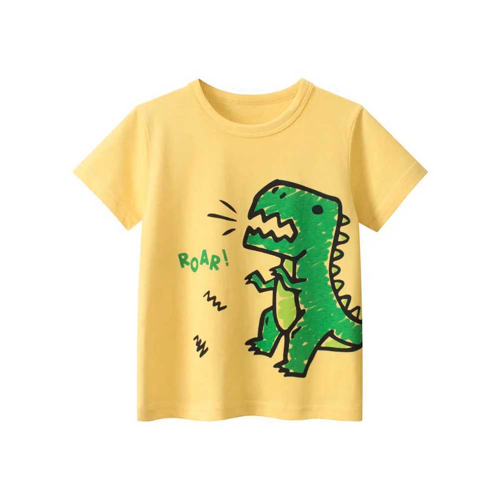 T-shirts Dinosaur Graffiti Boy T Shirt Toddler Kid Baby Clothes Cotton Tee Top Casual Cute Childrens Tshirt Short Sleeve OutfitL24729